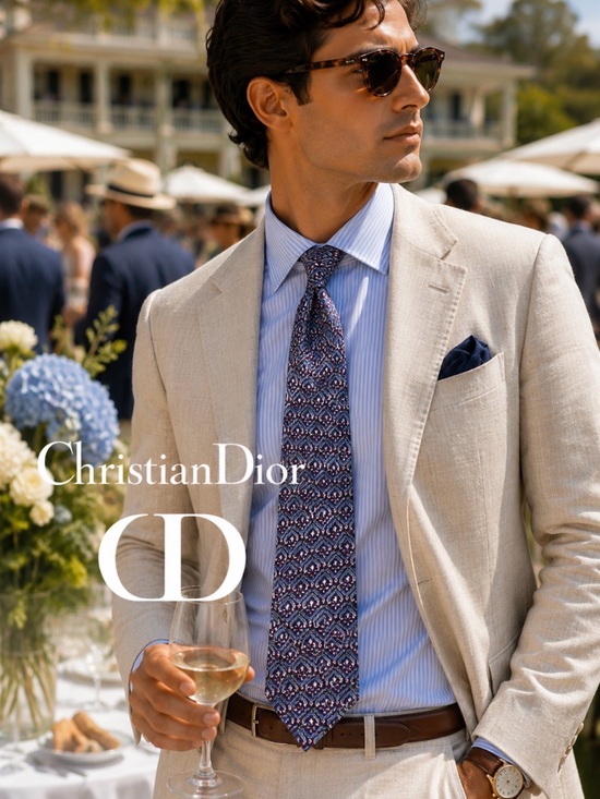 Dior Other - CHRISTIAN DIOR Handsome Men’s Silk Tie